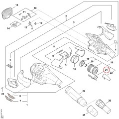 Mazo de cable BA094302201 ORIGINAL STIHL | NewgardenParts.com
