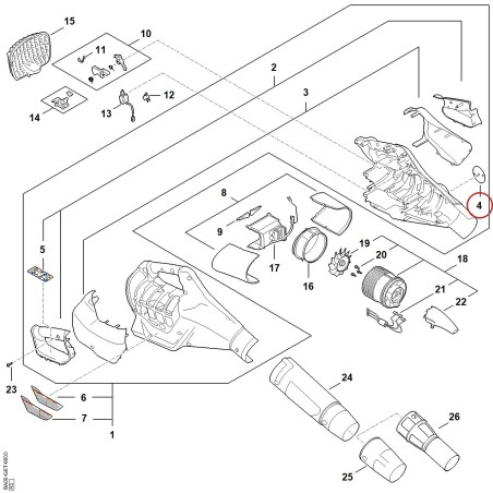 Targhetta BA099671500 ORIGINALE STIHL | NewgardenParts.com