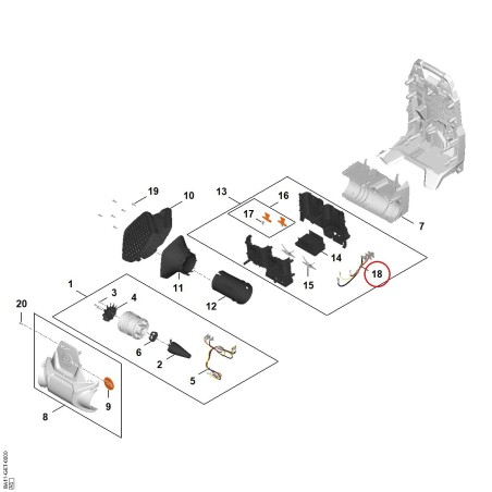 Wiring harness BA114403000 ORIGINAL STIHL | NewgardenParts.com