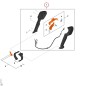 Control handle BA117901301 ORIGINAL STIHL