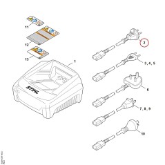 Connecting cable EA094402021 ORIGINAL STIHL | NewgardenParts.com