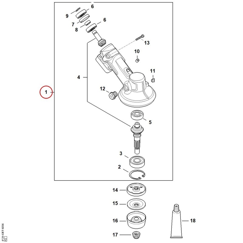 Getriebe FA016400100 ORIGINAL STIHL