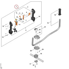 Control handle FA017901303 ORIGINAL STIHL | NewgardenParts.com