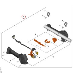 Poignée de commande FA017901322 ORIGINAL STIHL | NewgardenParts.com