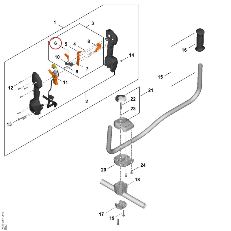 Molla con gancio FA031824502 ORIGINALE STIHL Molla con gancio FA031824502 ORIGINALE STIHL