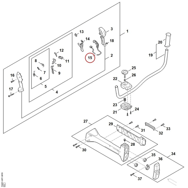 Wiring harness FA034403001 ORIGINAL STIHL Wiring harness FA034403001 ORIGINAL STIHL