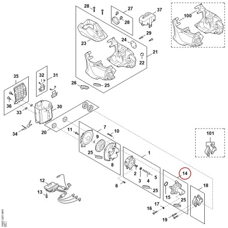 Bride FA036003401 ORIGINAL STIHL | NewgardenParts.com