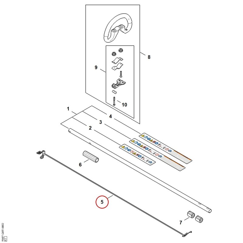 Wiring harness FA074403000 ORIGINAL STIHL