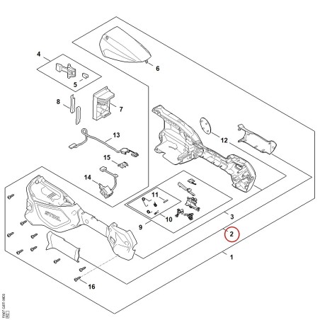 handle molding FA077900600 ORIGINAL STIHL | NewgardenParts.com