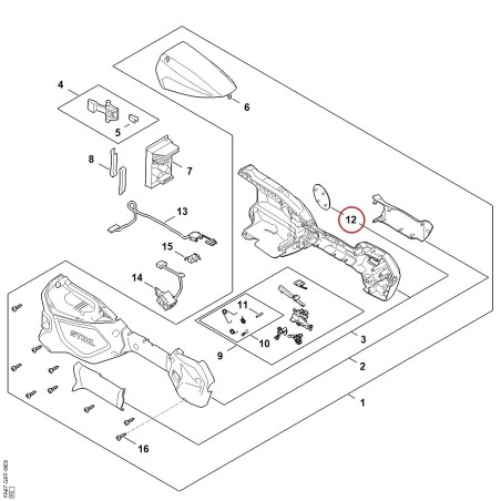 Placa de tipo FSA 70 FA079671500 ORIGINAL STIHL | NewgardenParts.com