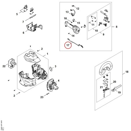 Wiring harness FA084403050 ORIGINAL STIHL | NewgardenParts.com