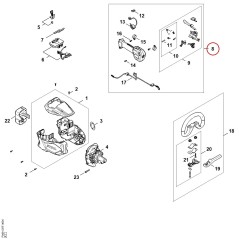 Control handle FA087901300 ORIGINAL STIHL | NewgardenParts.com