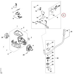 Poignée de commande FA087901310 ORIGINAL STIHL | NewgardenParts.com
