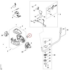 Targhetta FSA 80 FA089671510 ORIGINALE STIHL | NewgardenParts.com