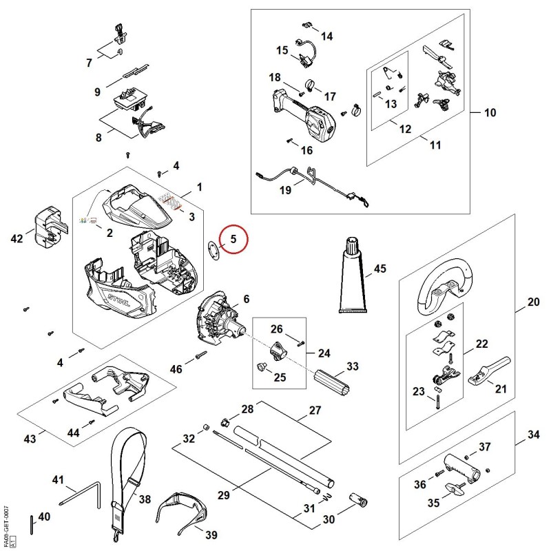 Plaque matricule KMA 80 R FA089671520 ORIGINAL STIHL Plaque matricule KMA 80 R FA089671520 ORIGINAL STIHL