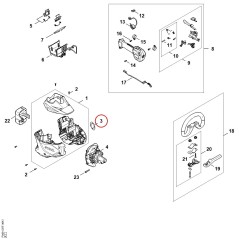 Model plate FSA 120 R FA089671550 ORIGINAL STIHL | NewgardenParts.com