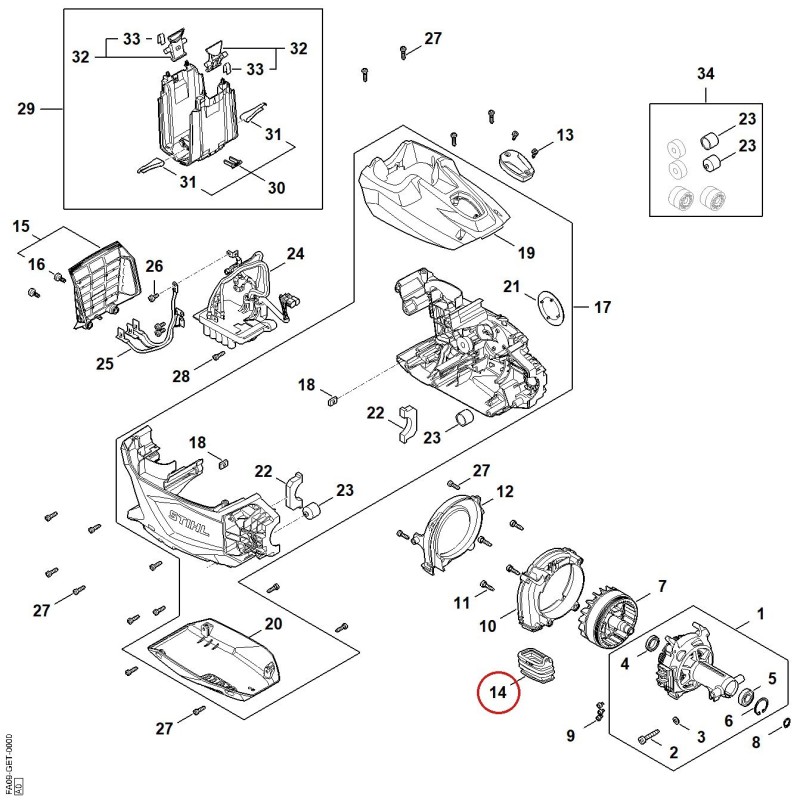 Fuelle FA091222400 ORIGINAL STIHL