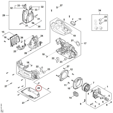 Schutzplatte FA097187400 ORIGINAL STIHL | NewgardenParts.com