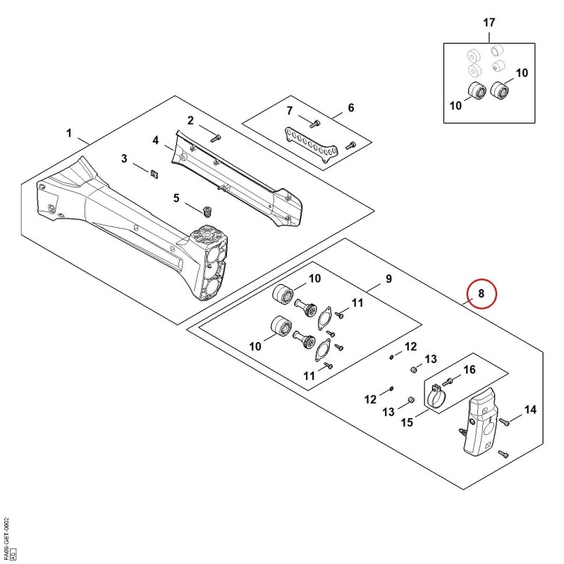 Stütze FA097907601 ORIGINAL STIHL Stütze FA097907601 ORIGINAL STIHL