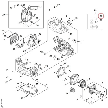 Annular buffer FA097912800 ORIGINAL STIHL | NewgardenParts.com
