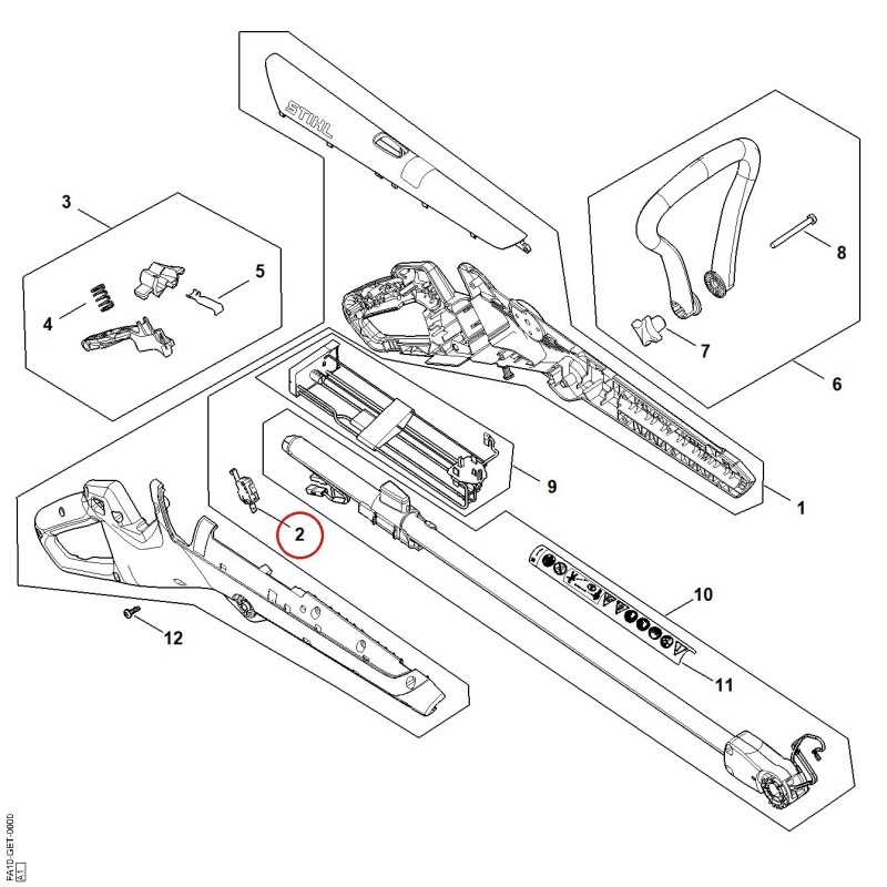 Schalter FA104350300 ORIGINAL STIHL