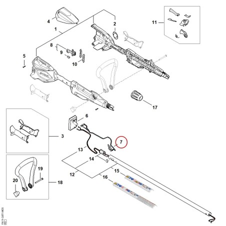 Interruttore FA114300500 ORIGINALE STIHL | NewgardenParts.com