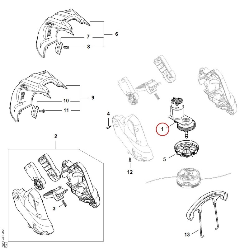 Elektromotor FA116000201 ORIGINAL STIHL