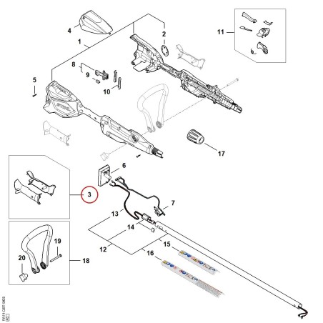Monture de poignée FA117900600 ORIGINAL STIHL | NewgardenParts.com