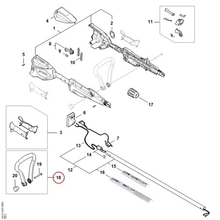 Poignée en forme d'étrier FA117901200 ORIGINAL STIHL | NewgardenParts.com