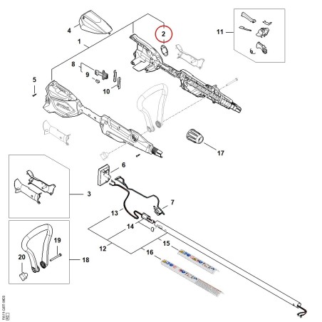 Targhetta FSA 50.0 FA119671500 ORIGINALE STIHL | NewgardenParts.com