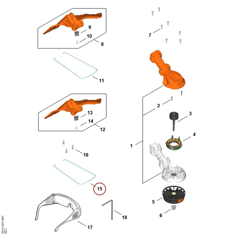 Estribo FA127133401 ORIGINAL STIHL