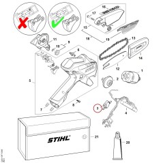 Commutateur GA014350301 ORIGINAL STIHL | NewgardenParts.com