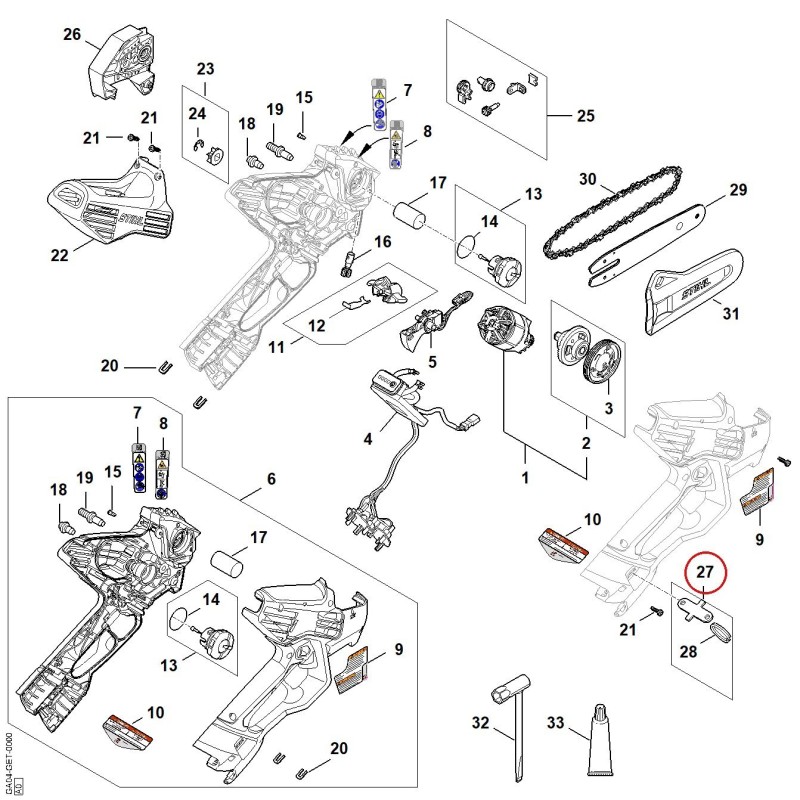 Overload ring GA044902500 ORIGINAL STIHL