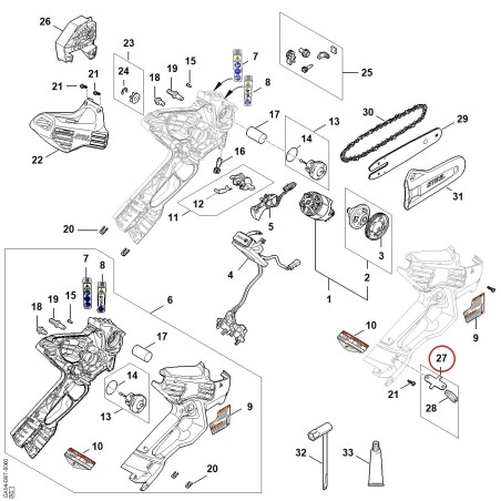 Anello di sovraccarico GA044902500 ORIGINALE STIHL | NewgardenParts.com