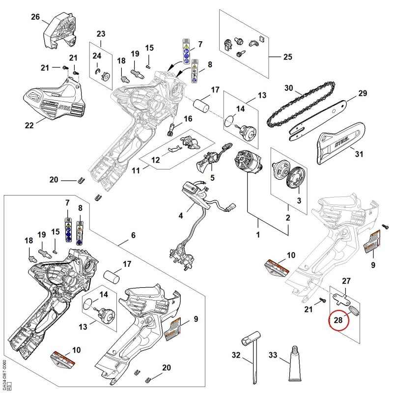 Overload ring GA044912800 ORIGINAL STIHL
