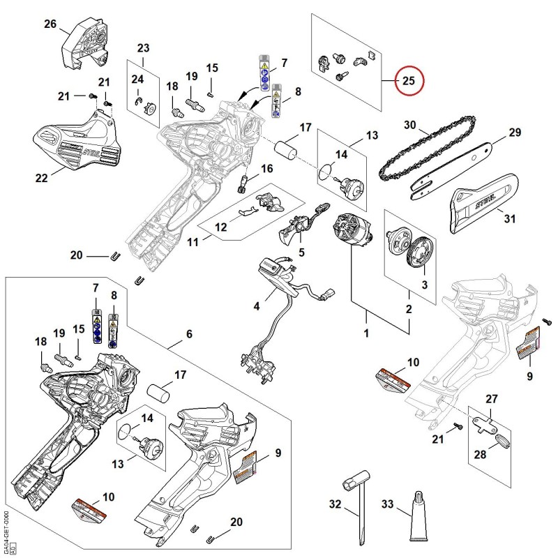 Tendicatena GA046600710 ORIGINALE STIHL
