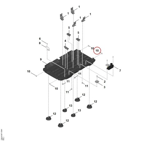 Tuerca hexagonal M GB109551100 ORIGINAL STIHL | NewgardenParts.com