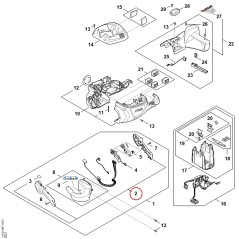 handle molding HA027900611 ORIGINAL STIHL | NewgardenParts.com