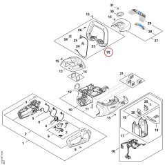 Loop handle HA027901200 ORIGINAL STIHL | NewgardenParts.com
