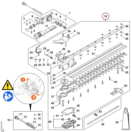 Getriebegehäuse (145°, 500 mm) HA046400550 ORIGINAL STIHL | NewgardenParts.com