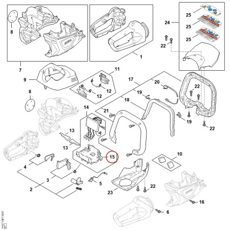 Placa de contacto HA074040800 ORIGINAL STIHL | NewgardenParts.com