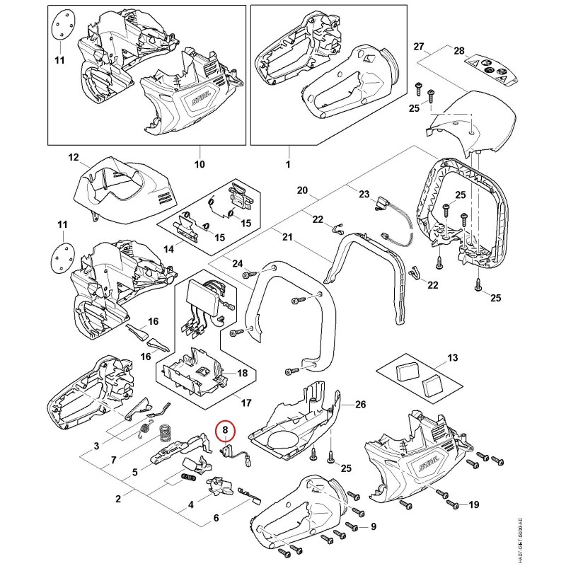 Switch HA074300500 ORIGINAL STIHL