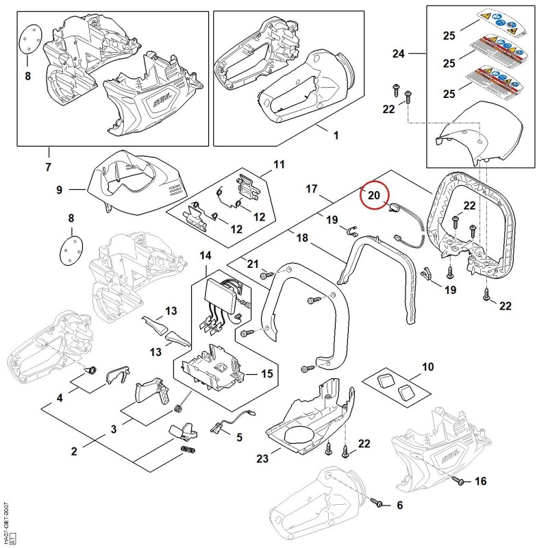 Interruptor HA074300501 ORIGINAL STIHL Interruptor HA074300501 ORIGINAL STIHL