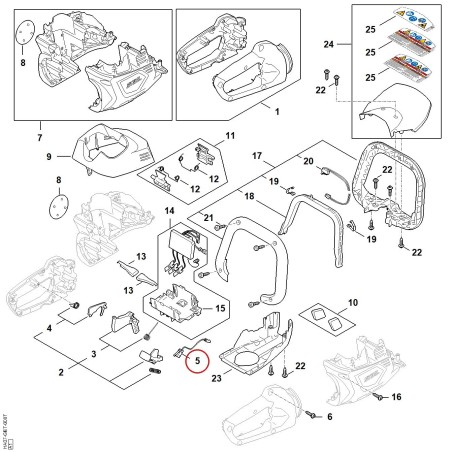 Interruttore HA074300504 ORIGINALE STIHL | NewgardenParts.com
