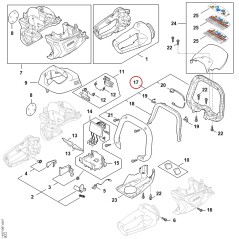 Poignée en forme d'étrier HA077901200 ORIGINAL STIHL | NewgardenParts.com