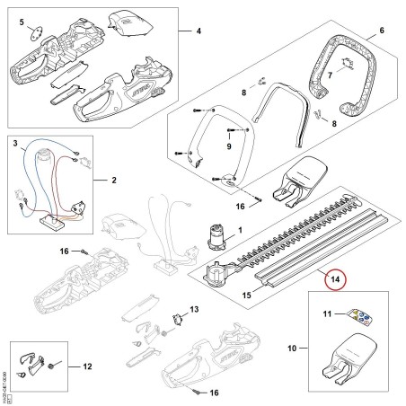 Engranaje con dispositivo de corte HA086407400 ORIGINAL STIHL | NewgardenParts.com