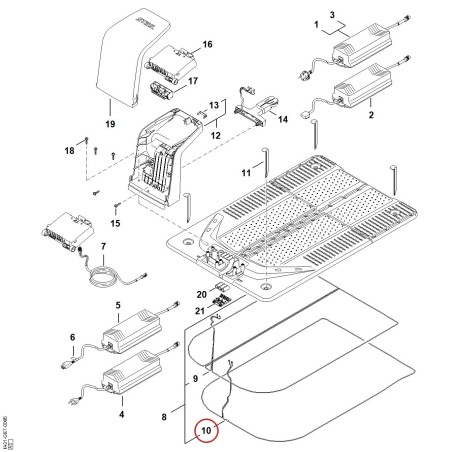 Câble IA014400303 ORIGINAL STIHL | NewgardenParts.com