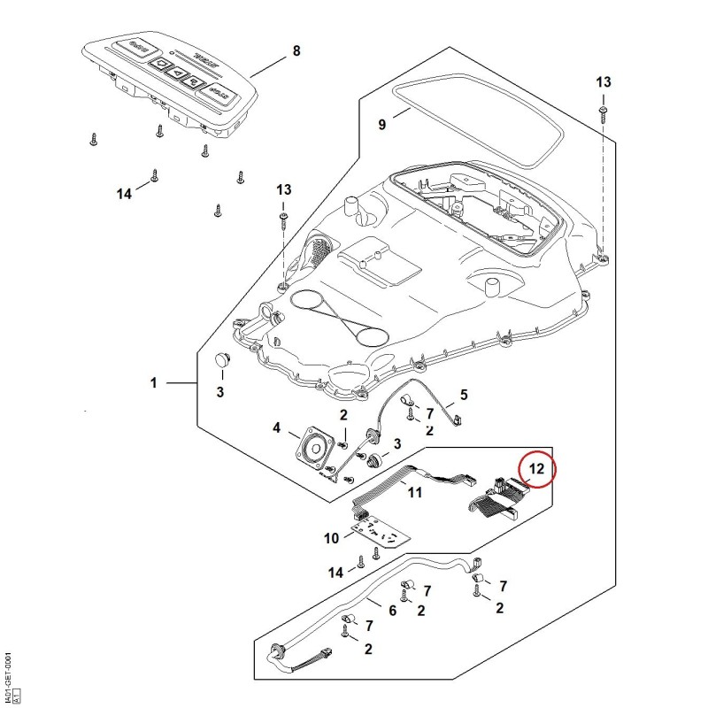 Câble IA014400305 ORIGINAL STIHL