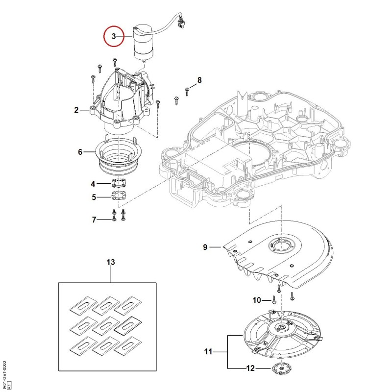 Elettromotore IA016000200 ORIGINALE STIHL