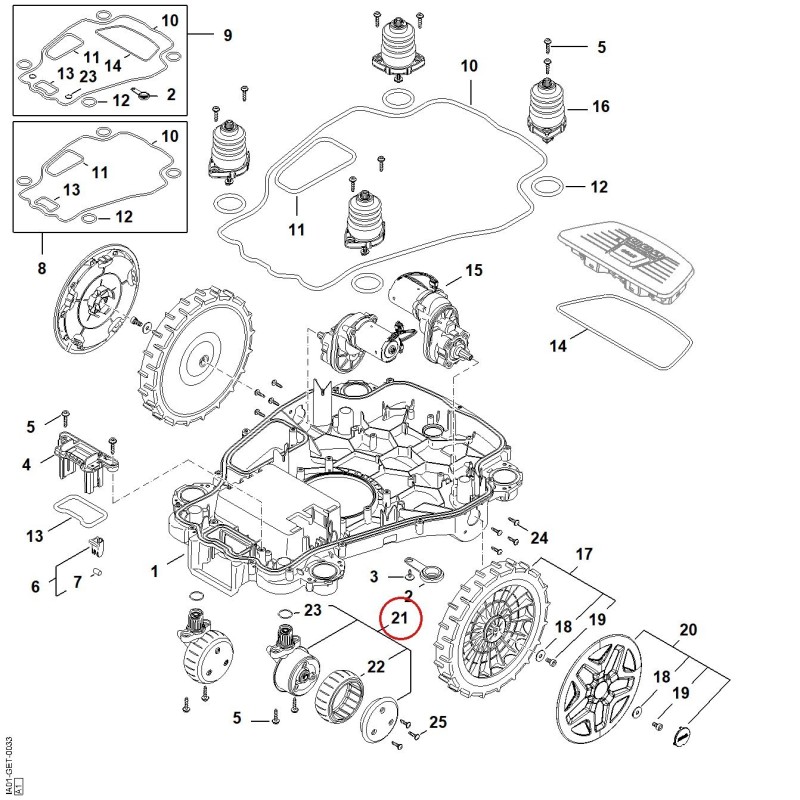 Wheel IA017000403 ORIGINAL STIHL Wheel IA017000403 ORIGINAL STIHL